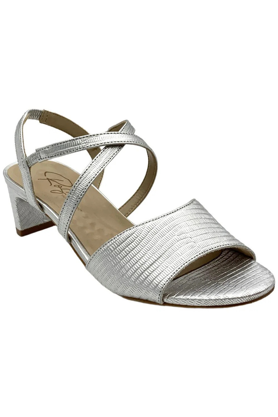 Ros Hommerson Womens Liza Sandal Metallic/Silver - Extra Wide